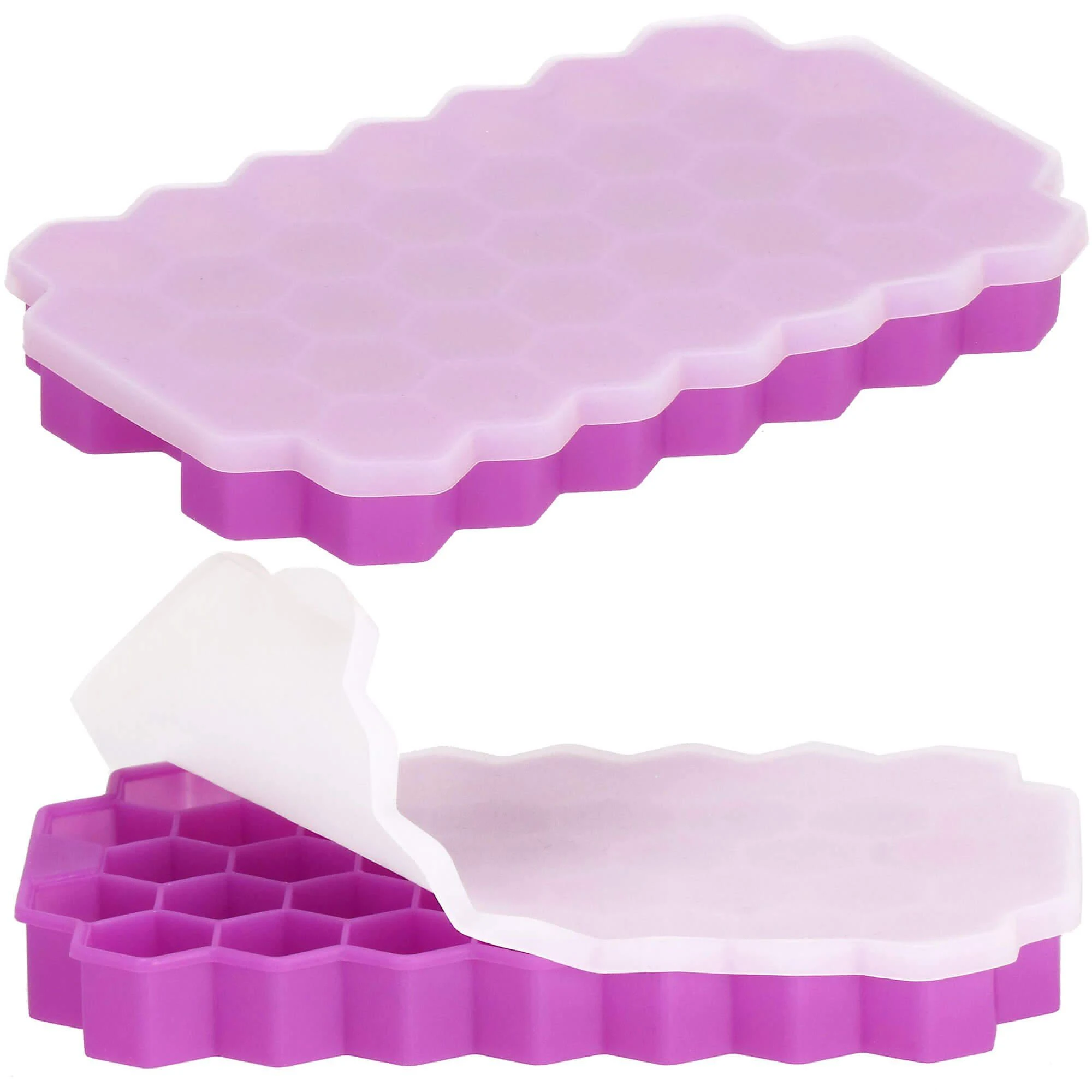 Silikoninė ledo forma Springos 20x12 cm violetinė