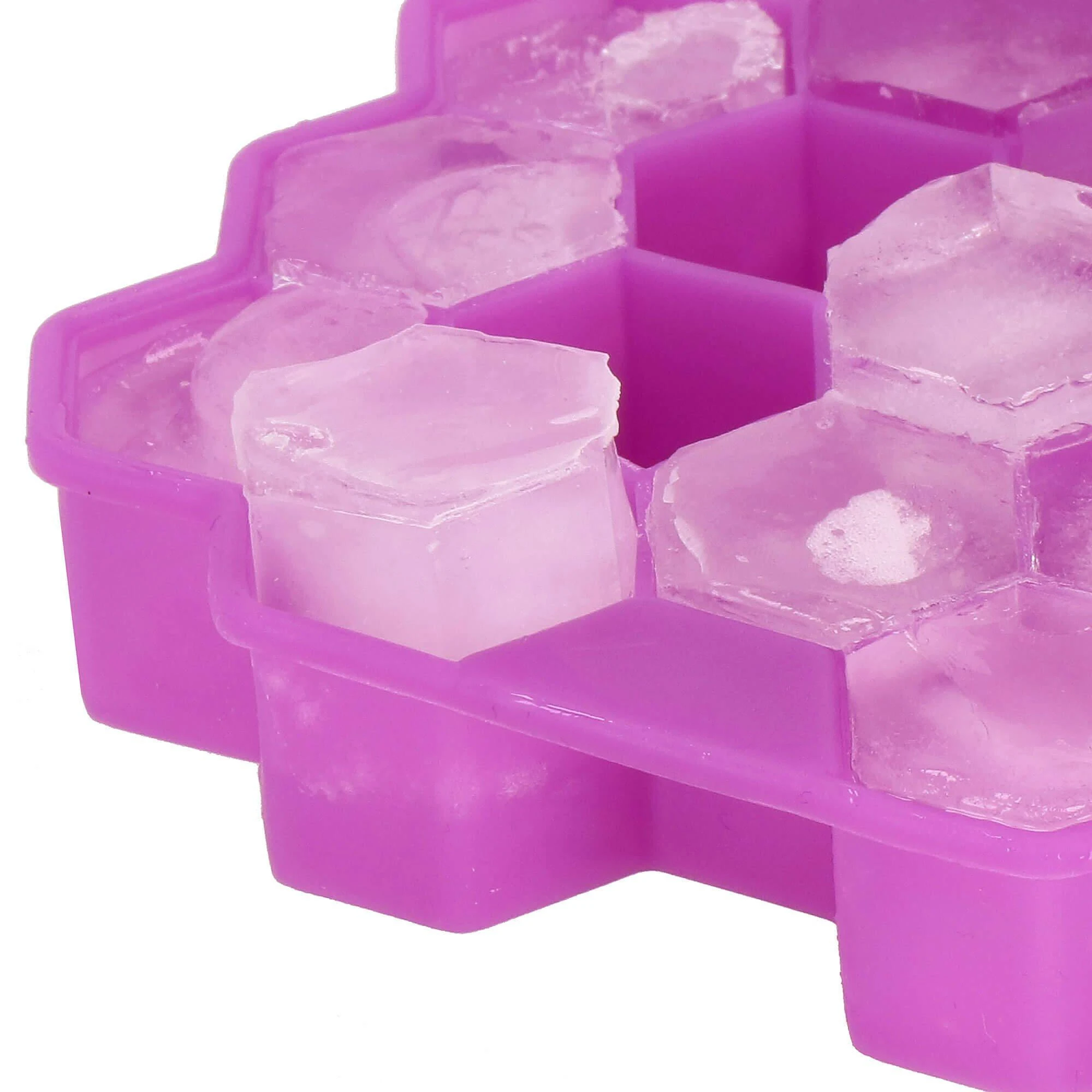 Silikoninė ledo forma Springos 20x12 cm violetinė