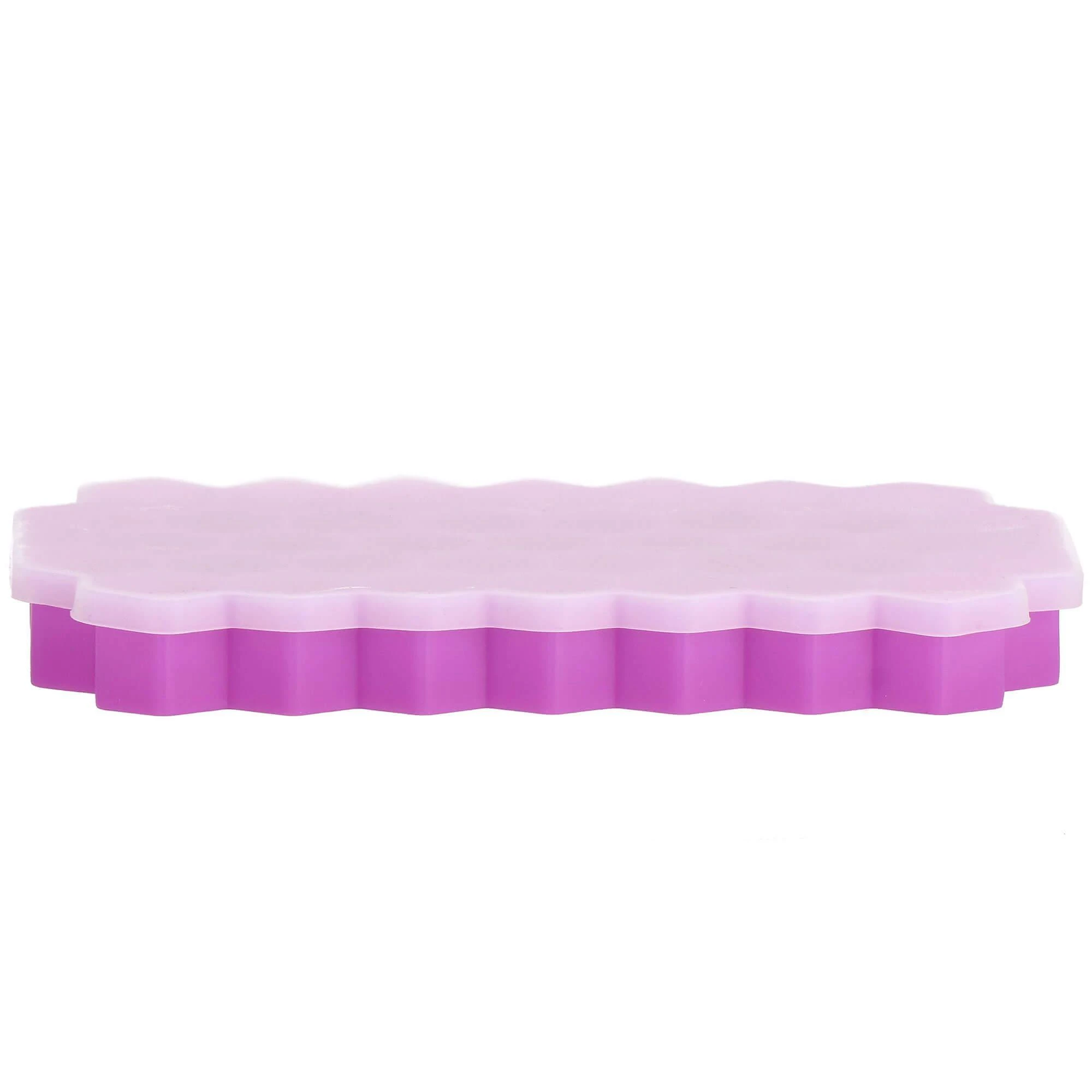 Silikoninė ledo forma Springos 20x12 cm violetinė
