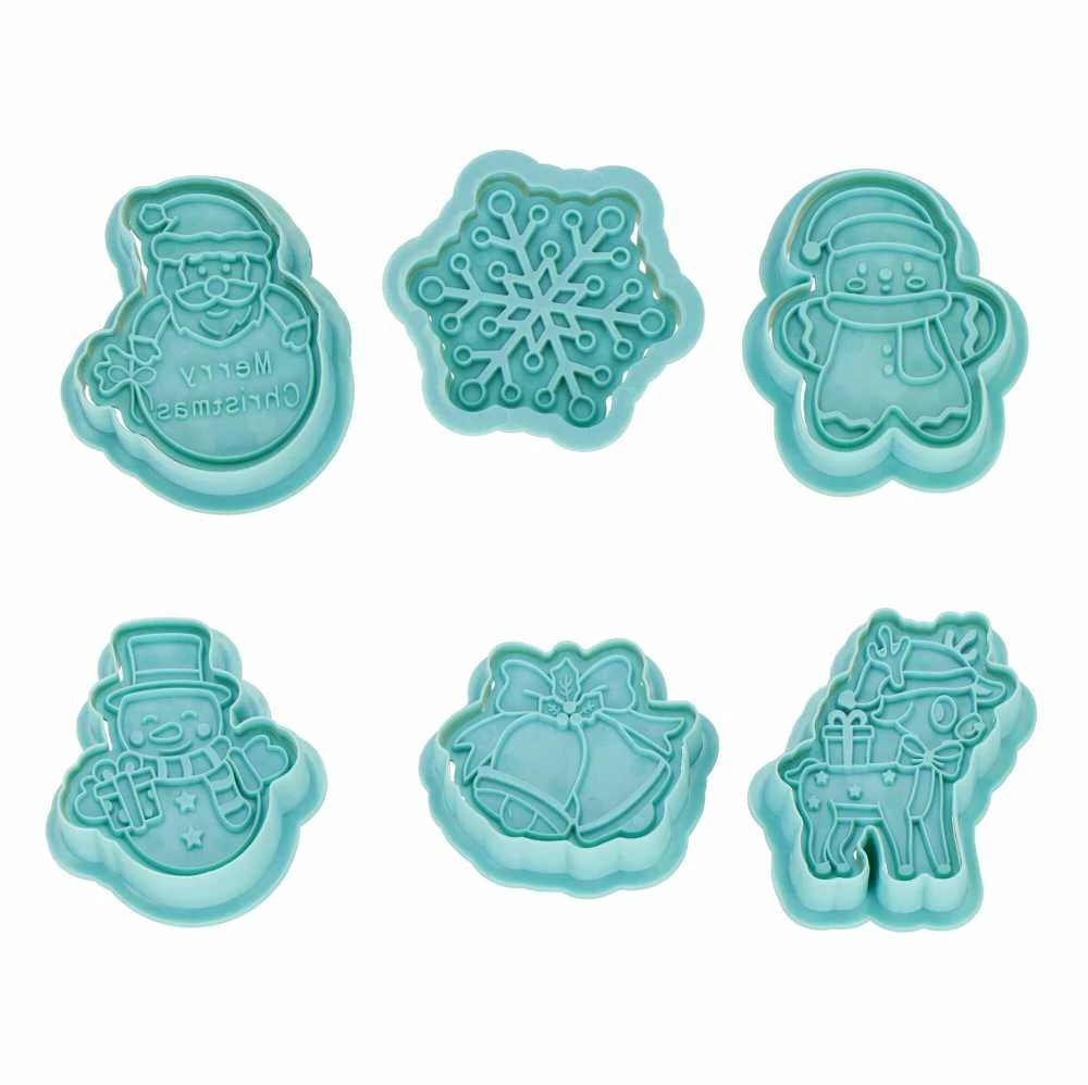 Sausainių formelės Springos 6 vnt. mėtų spalvos