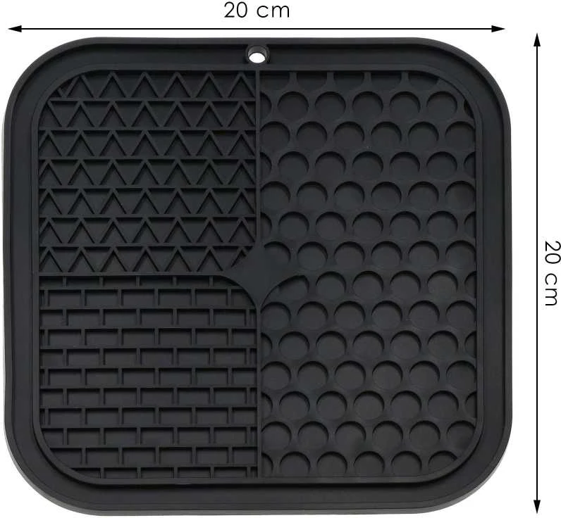 Šunų laižymo kilimėlis Springos 20x20 cm su mentele