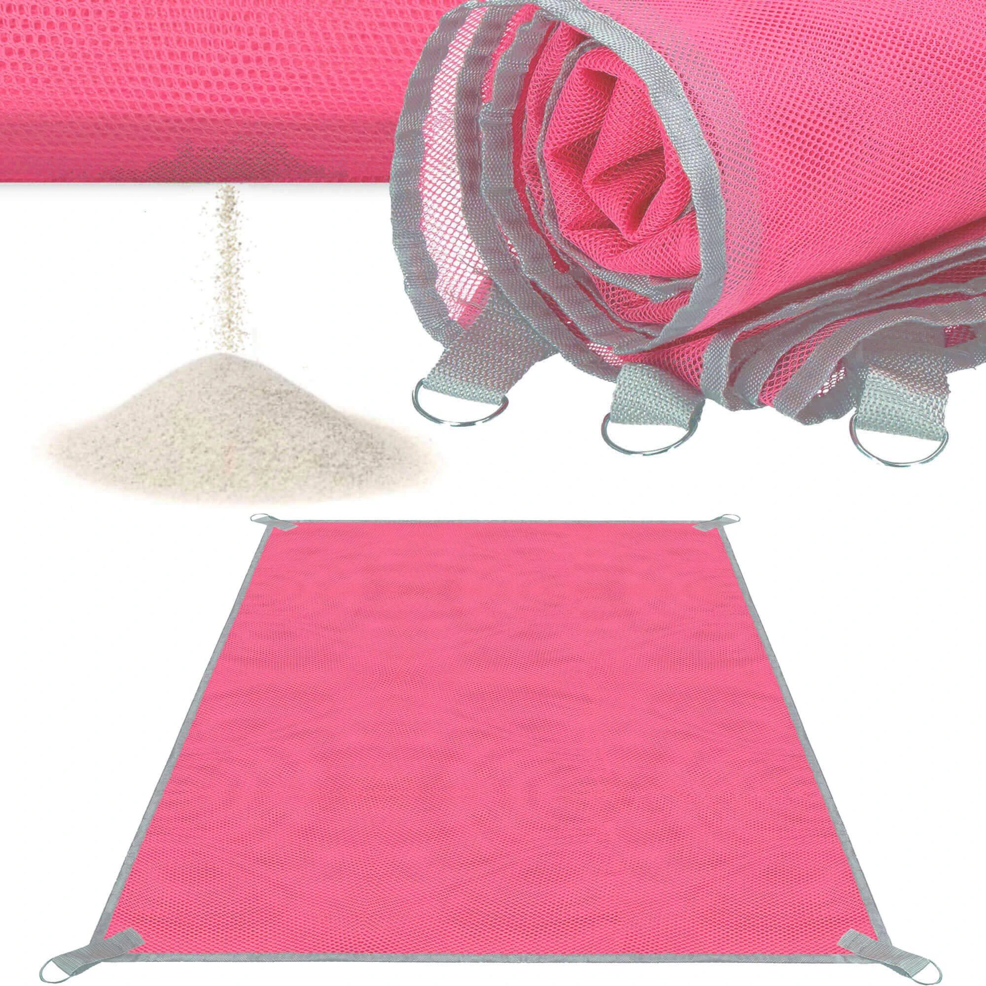 Paplūdimio pledas Springos 200x150 cm rožinė