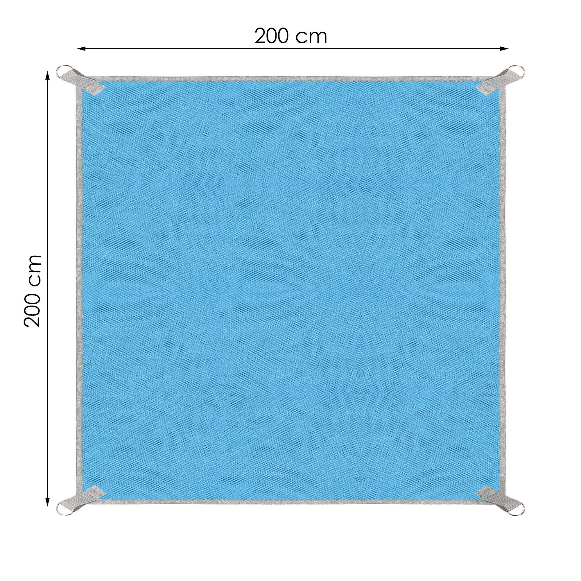 Paplūdimio kilimėlis Springos PM0009, 200x200 cm, mėlynas
