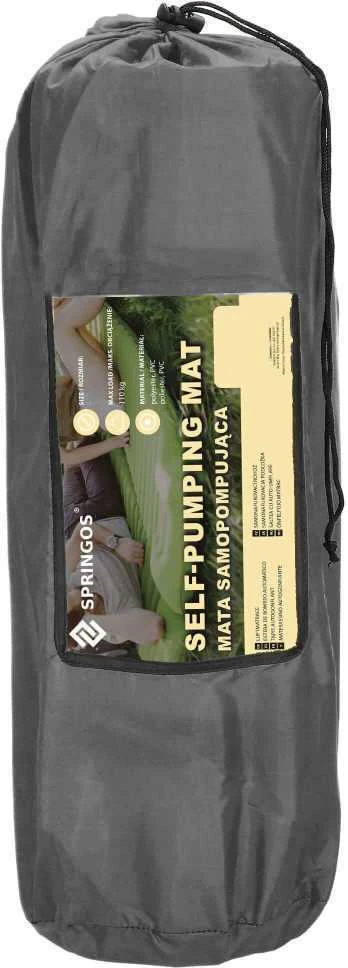 Savaime prisipučiantis kilimėlis Springos 180 cm pilkas