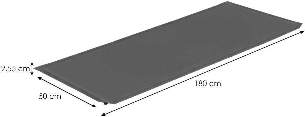 Savaime prisipučiantis kilimėlis Springos 180 cm pilkas