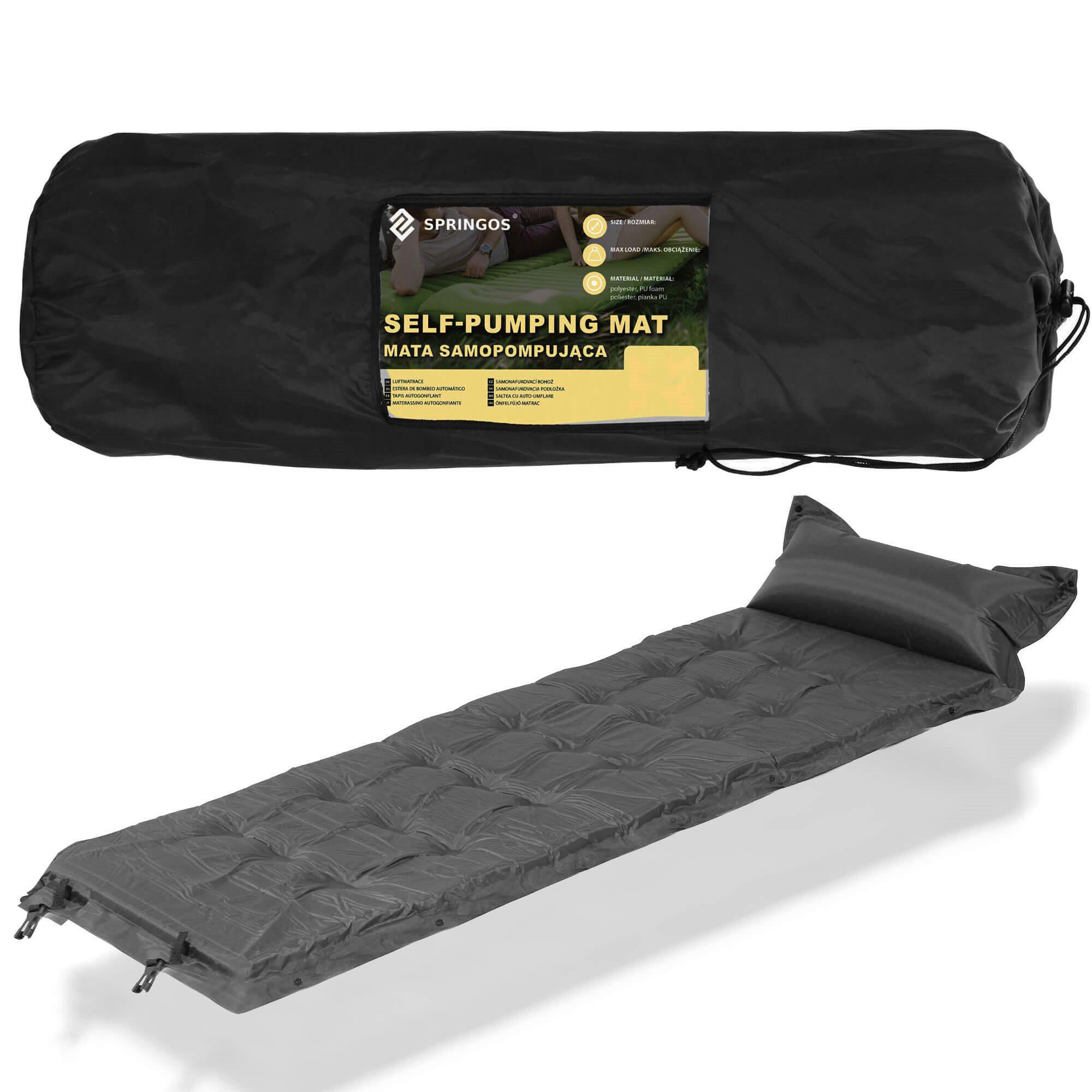 Springos Savaime prisipučiantis turistinis kilimėlis Sporingos PM037 , 188x66x5 cm