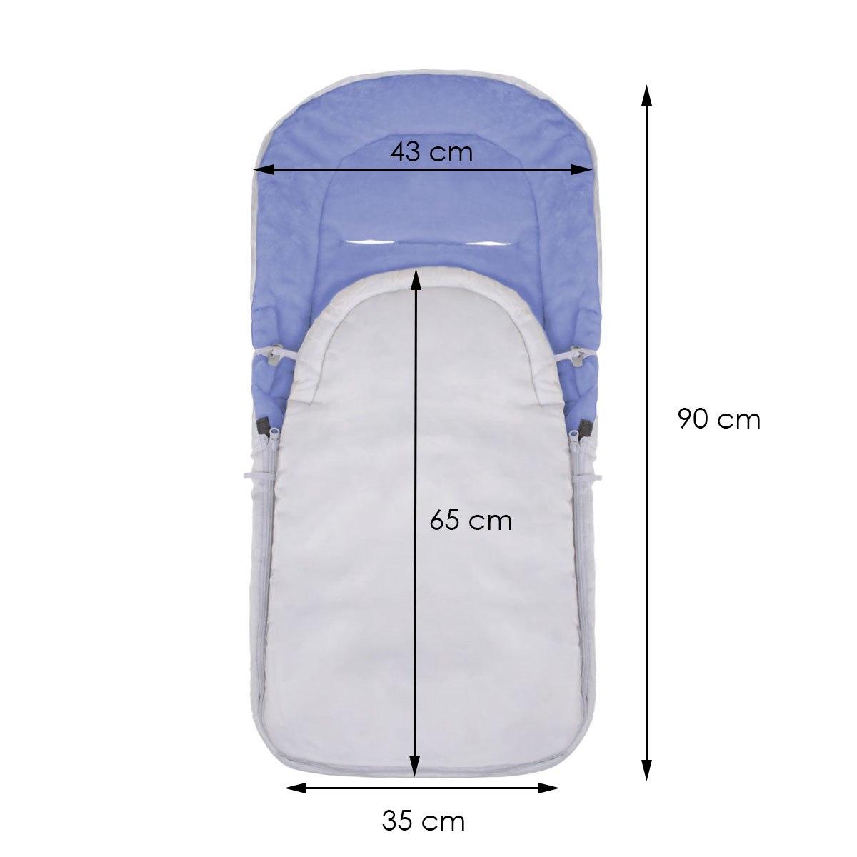 Miegmaišis Springos 90 cm pilkai mėlynas