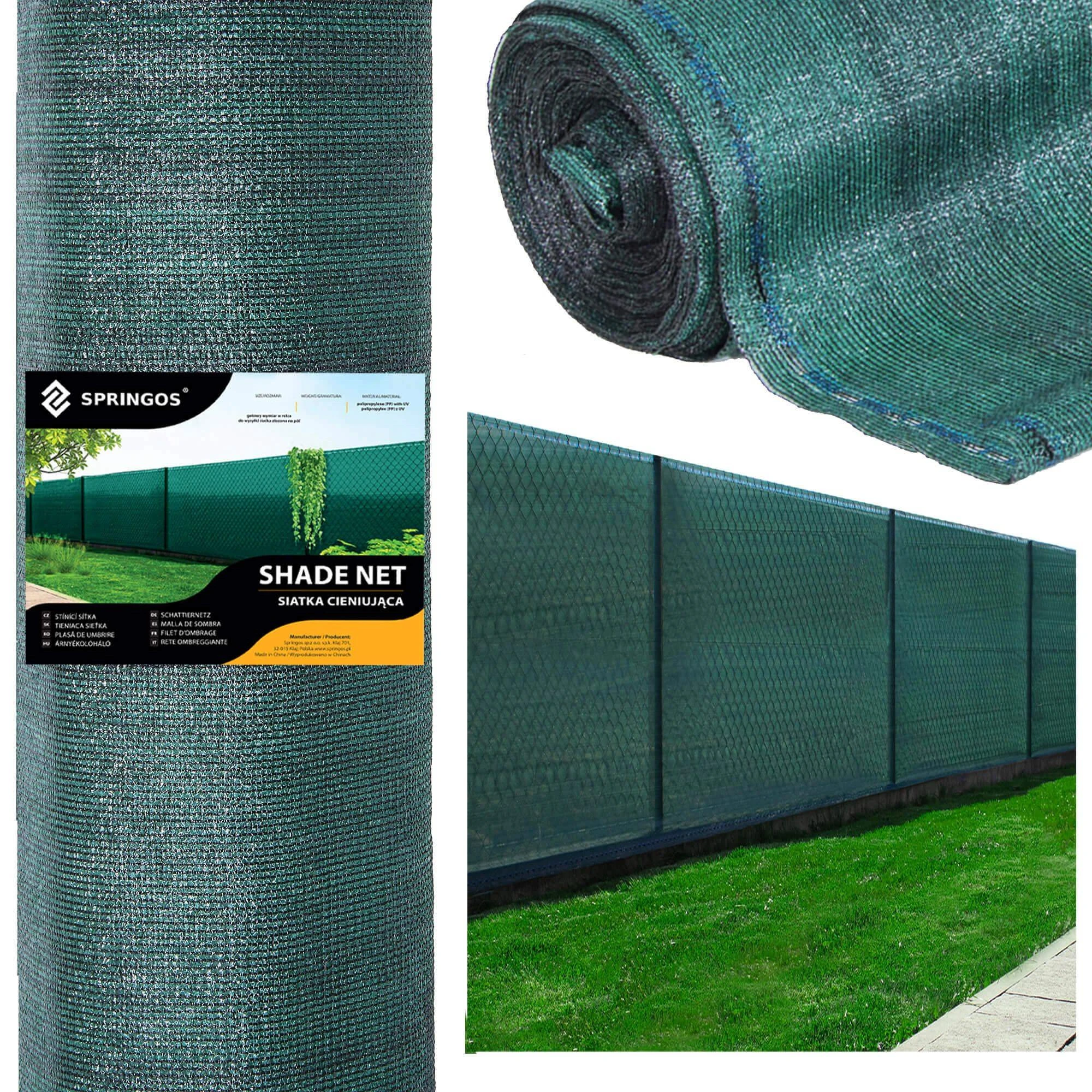 Tinklas Springos SN0038 185g/m2 1,5x25m žalias