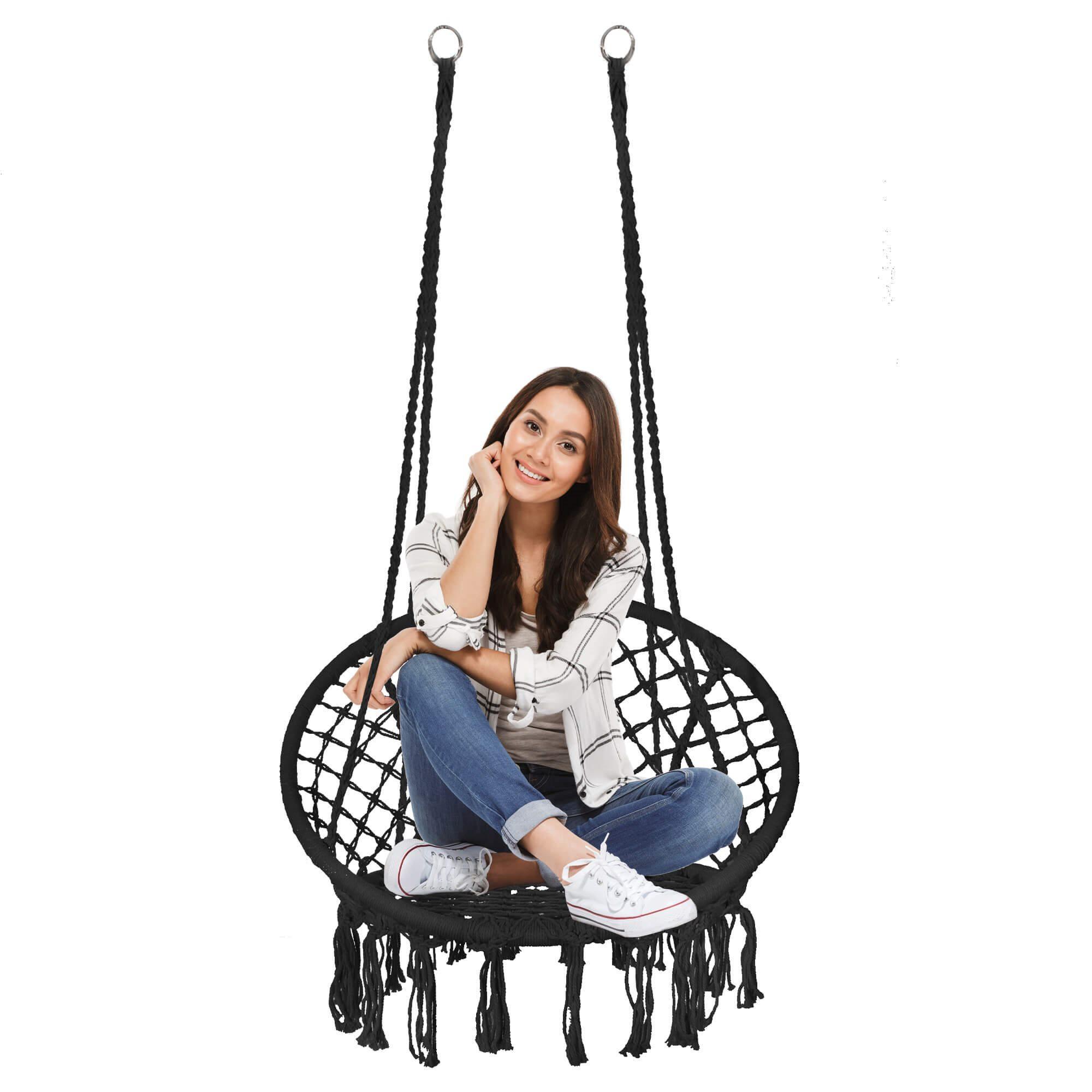 Springos Sodo sūpynės juodos spalvos 60 cm