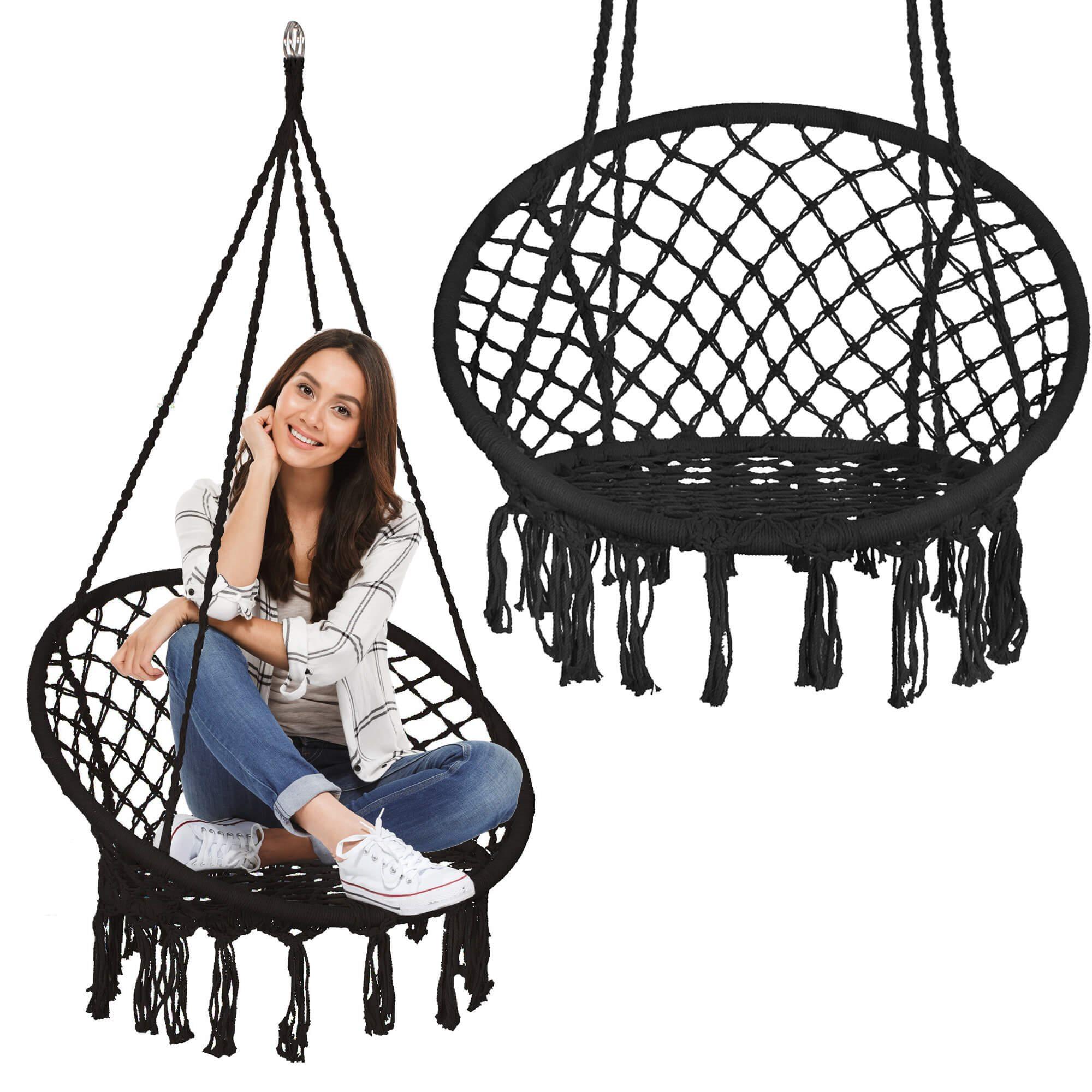 Springos Sodo sūpynės juodos spalvos 60 cm