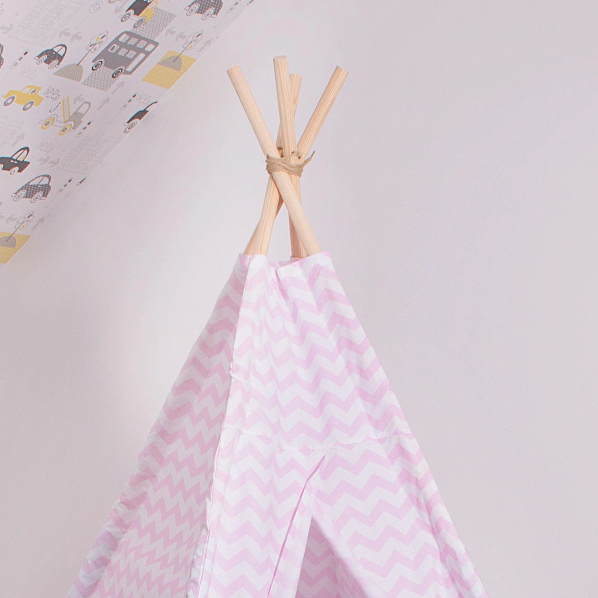Springos TIP19 NAMIOT TIPI ZYGZAK ROŽINĖ