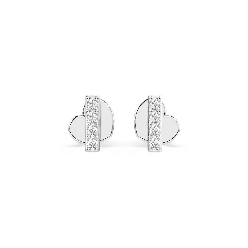 Best Diamonds Balto aukso auskarai su briliantais Praba: 585