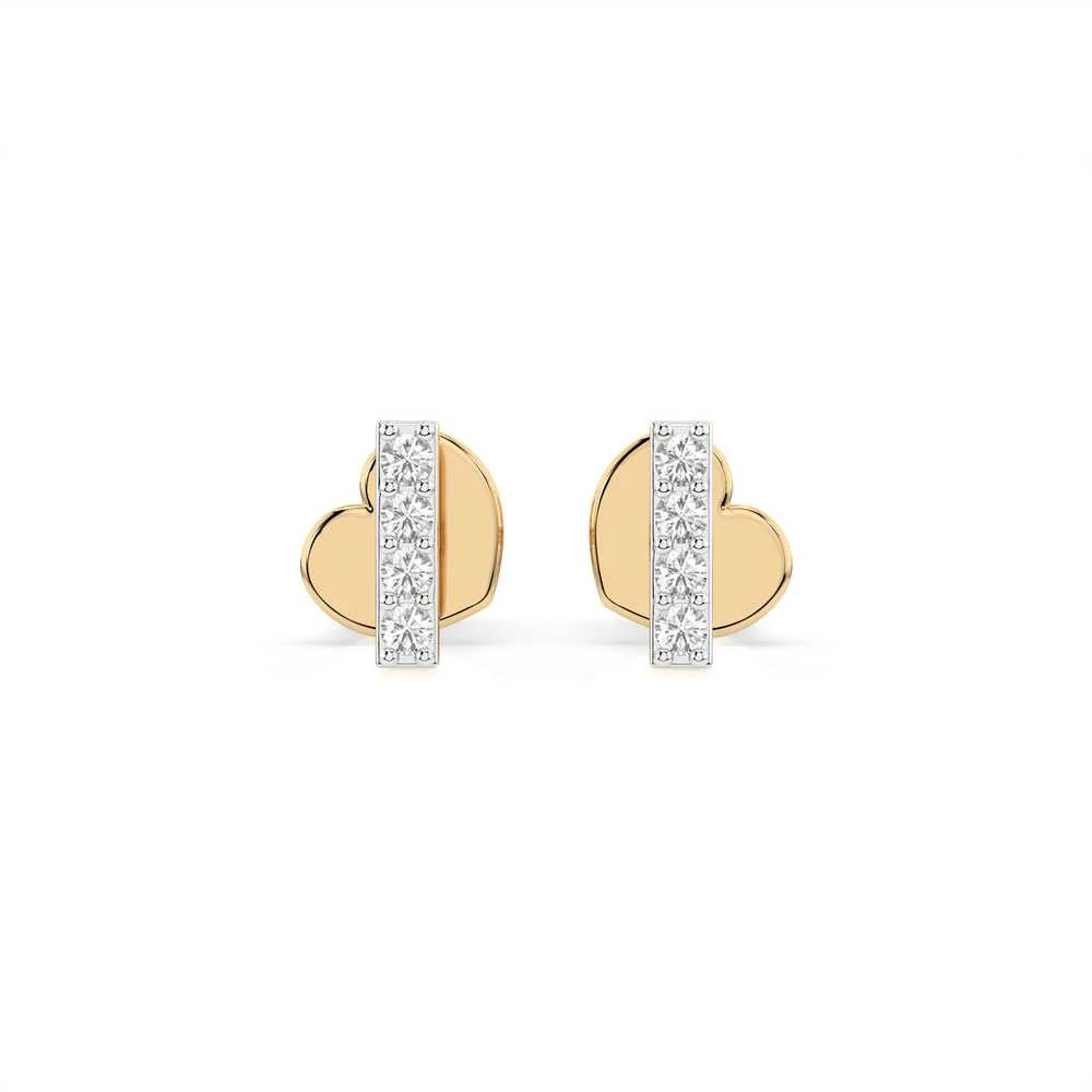 Best Diamonds Geltono aukso auskarai su briliantais Praba: 585