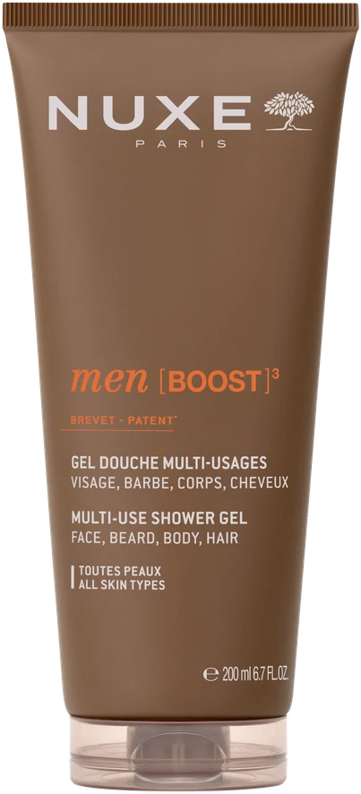 Nuxe "Men [BOOST]³" Universali dušo želė veidui, barzdai, kūnui ir plaukams 200ml.