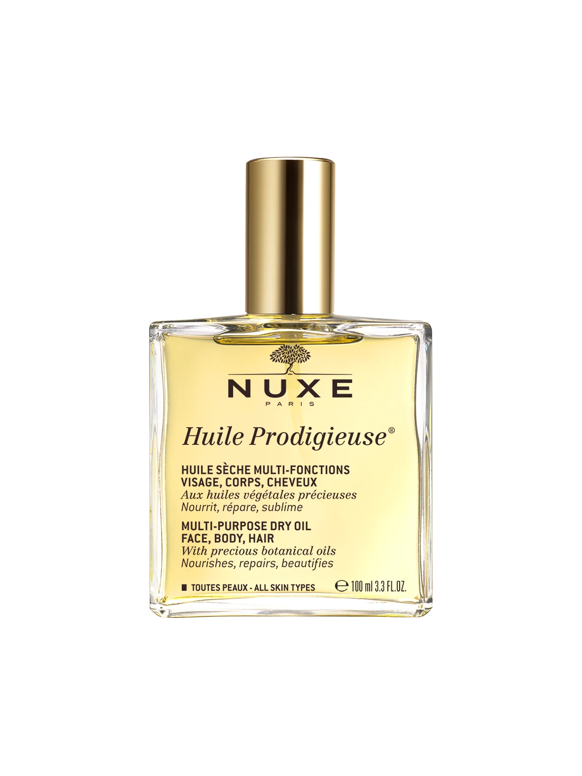 Nuxe Sausasis aliejus „Huile Prodigieuse® Multi-purpose dry oil“ (veidui ir kūnui puoselėti), 100 ml