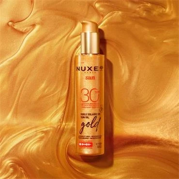 „Nuxe Sun“ itin stiprios apsaugos auksinis aliejus nuo saulės SPF30, 150 ml