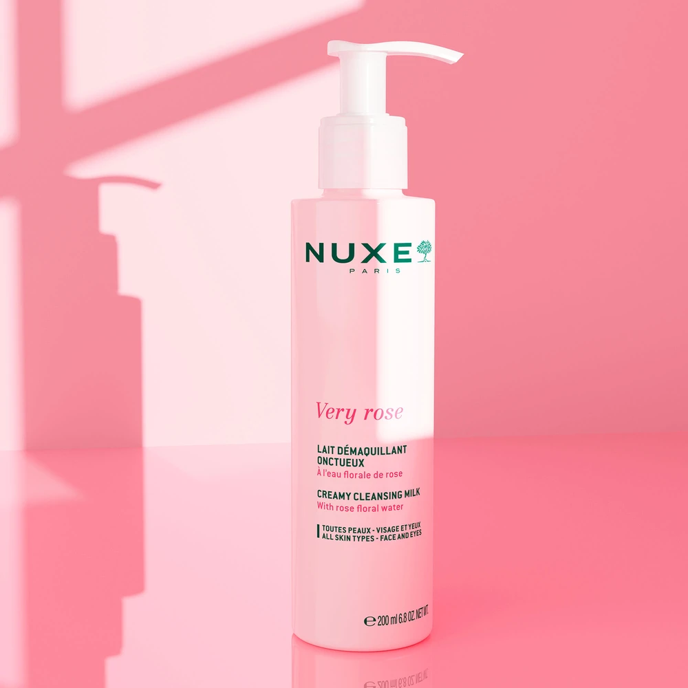 „Nuxe Very Rose“ kreminis makiažo valiklis pienelis, 200 ml