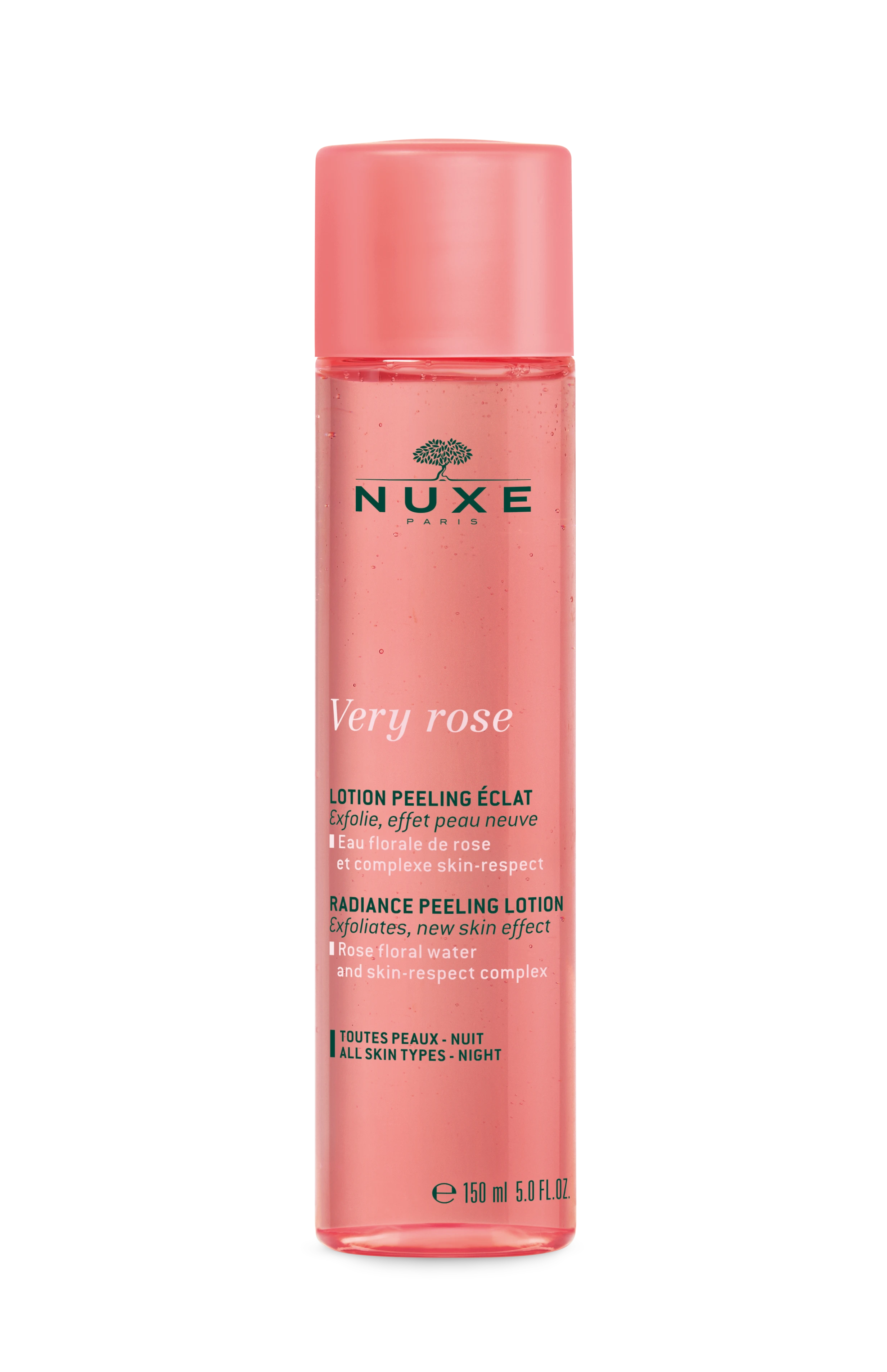 Nuxe Very Rose veido švytėjimo suteikiantis šveičiamasis losjonas 150 ml