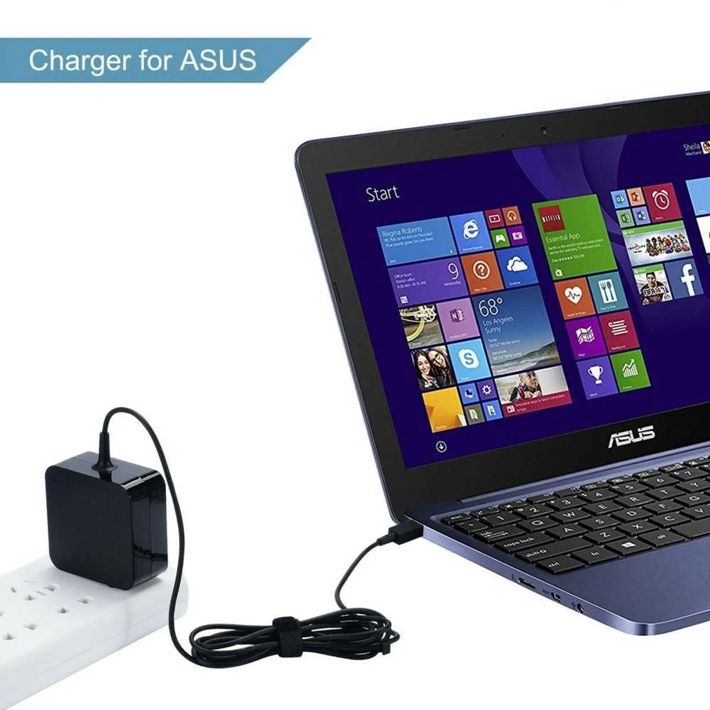 33 W kintamosios srovės adapteris / įkroviklis, skirtas ASUS EEEBOOK ir Transformer Book Flip