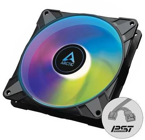 ARCTIC P14 PWM PST A-RGB korpuso ventiliatorius, 4-pin, 140mm, juodas