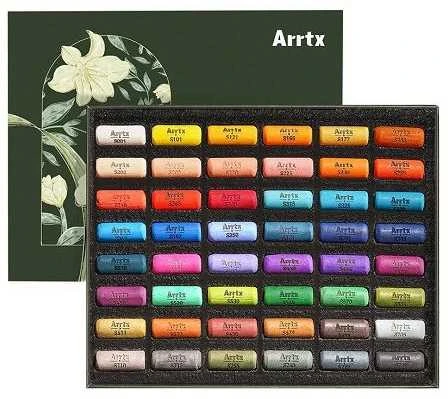Minkštų pastelių rinkinys ARRTX, 48 spalvų