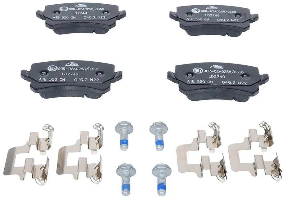ATE Stabdžių trinkelių komplektas AUDI A4 VW Golf VI SEAT SKODA 1J0411314AC A0004202804