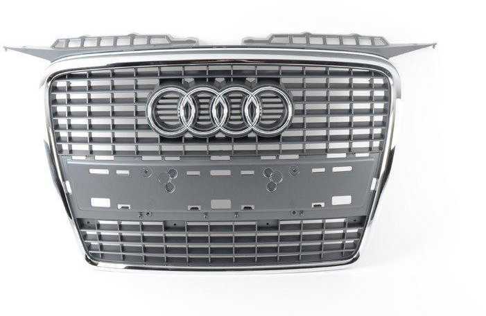 Audi A3 S3 Sportback 2004 2008 VAG Radiatoriaus grotelės pilkos spalvos Originalus 8P4853651A1QP