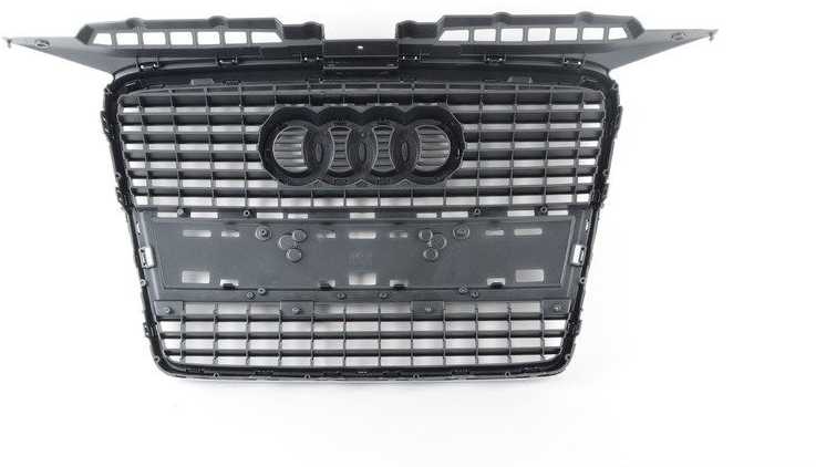 Audi A3 S3 Sportback 2004 2008 VAG Radiatoriaus grotelės pilkos spalvos Originalus 8P4853651A1QP