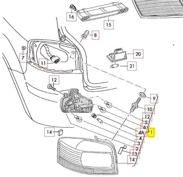 Audi A3 Sedanas Sportback 8P Galinis Žibintas VAG Originalus 8P3945095B