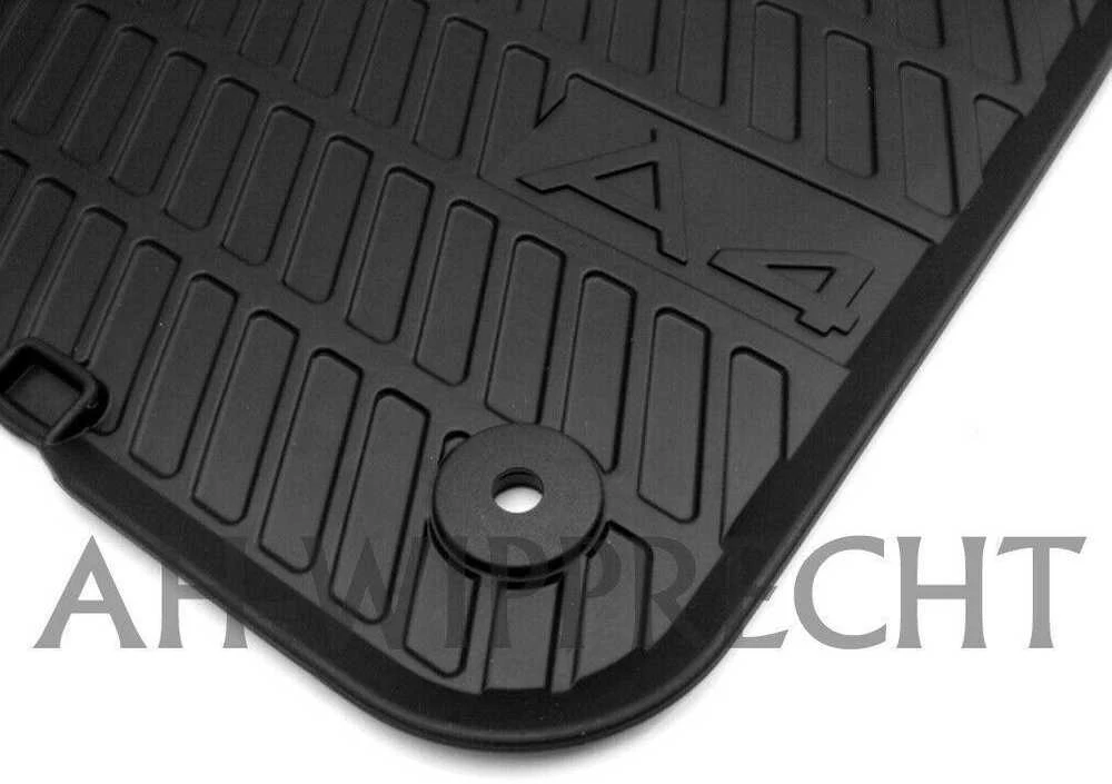 Audi A4 B6 B7 2001-2009 Priekinis Juodas Guminis Kilimėlis VAG Originalus 8E1061501A041