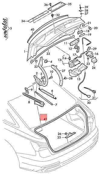Audi A6 Avant VAG Galvos Kapos Sagos Atramos Ausimas Originalus 4K5827705C