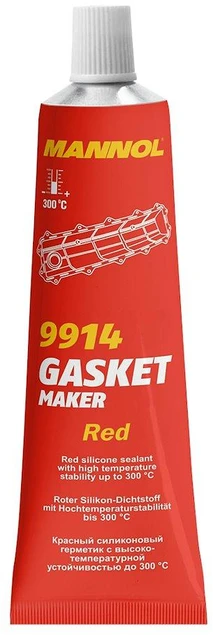Automobilių silikoninis hermetikas Mannol, raudonas, 85 ml