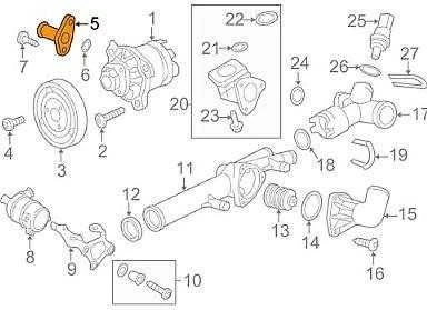 Aušinimo žarnos flanšas originalus 95510623100 skirtas: Porsche 2008 - 2014 Cayenne Base