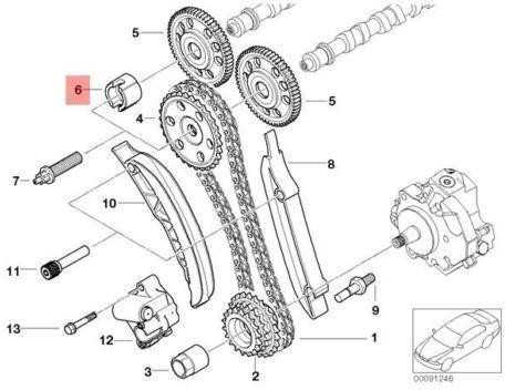 AUTENTIŠKAS OEM BMW E46 E53 E60 E61 E65 Variklio Veleno Įtempimo Sankaba 11317787268
