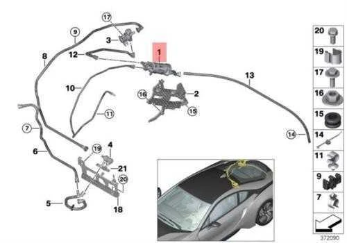 AUTENTIŠKAS OEM BMW i8 Garų surinkimo aktyvuotos anglies filtras 16137378061