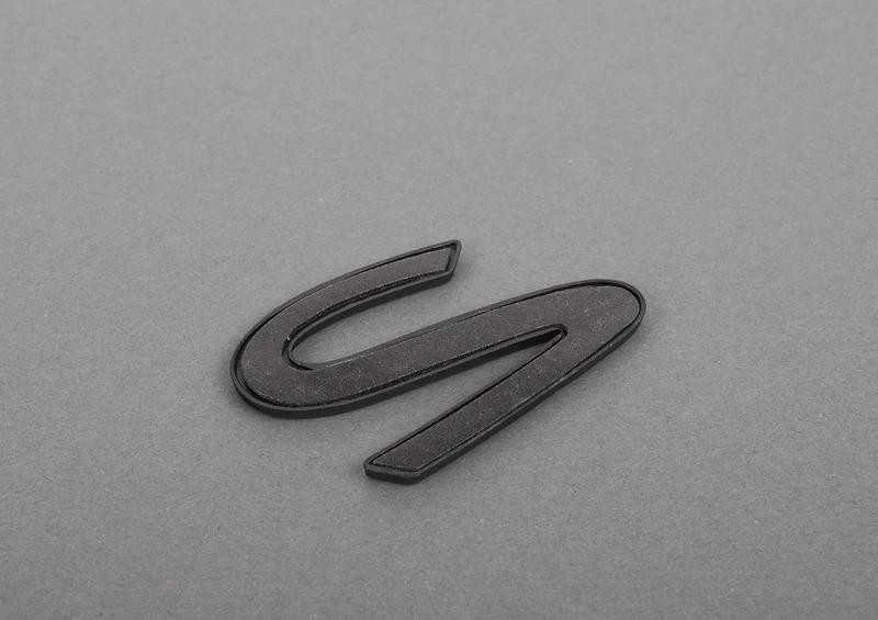 AUTENTIŠKAS OEM PORSCHE 911 1990 1991 1992 1993 1994 Emblema "2" Juoda bagažinės dangčiui