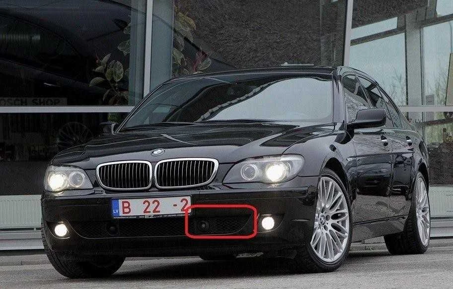 AUTENTIŠKAS Priekinis Bamperio Grotelės Naktinio Matymo Kamerai Kairėje BMW 7 E65 E66 LCI 05-08