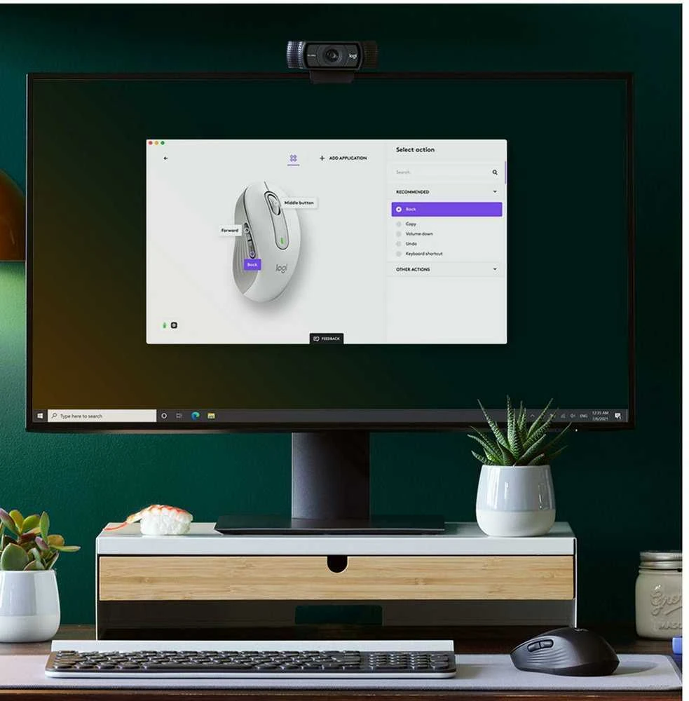 Belaidė pelė Logitech Signature M650 L, baltos spalvos