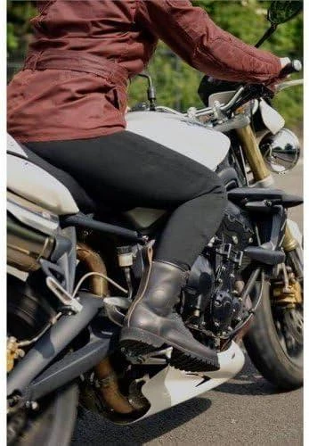 Bikers Gear Australia moterų motociklininkų leggingai Kevlar CE apsaugos juodos XL