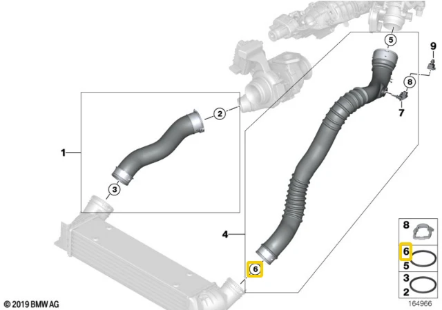 Bmw 1 E81 E87 E90 3 Serija Preformed Seal Originalus 11617791235