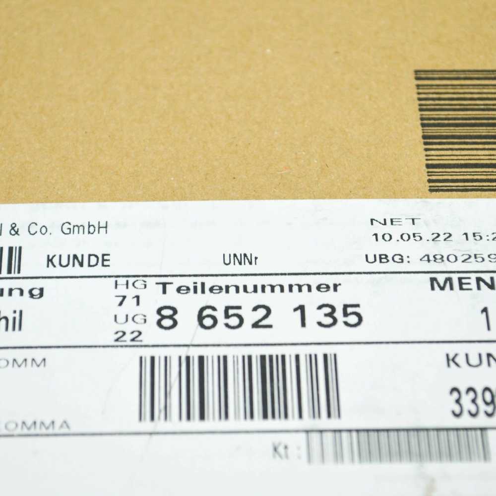 BMW 1 F20 priekinio bamperio vilkimo etiketė originali 71228652135