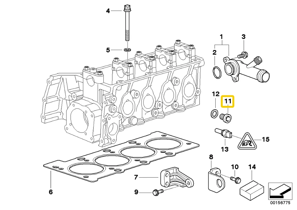BMW 114 CMSP E12 E21 E23 E23 E24 E26 E28 E3 E8 E9 varžtas kištukas originalus 07119909704