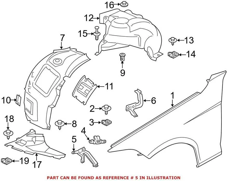 BMW 12-16 328i priekinio sparno laikiklis dešinėje 41357298038 originalus