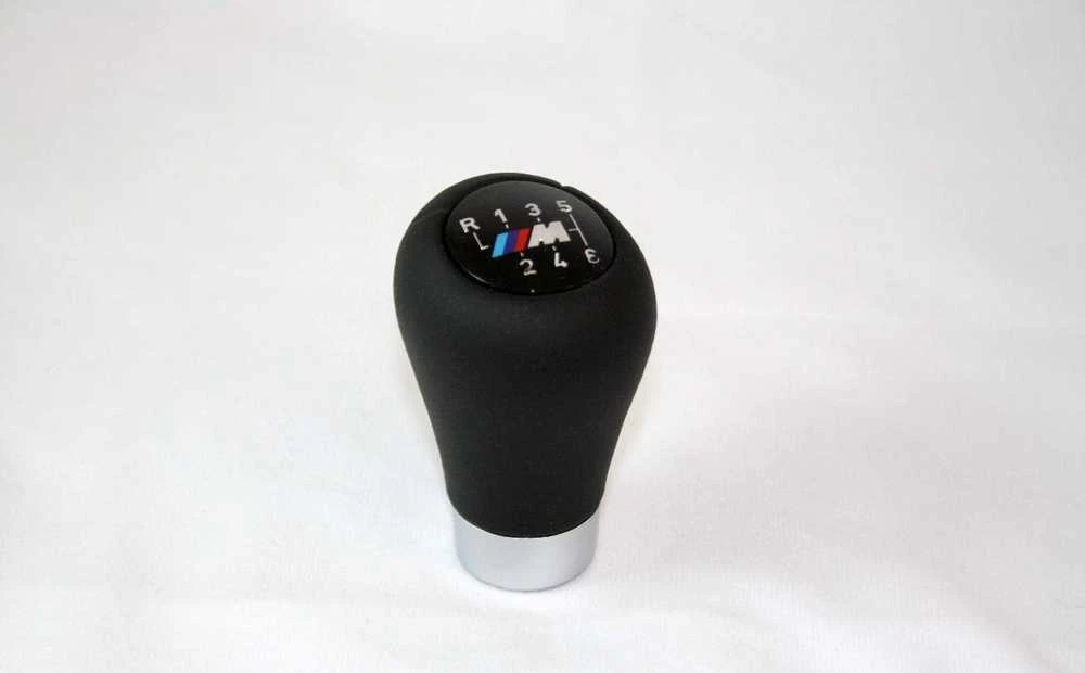 BMW 3 5 6 serijos E46 E60 E61 E63 M Sport 6 pavarų perjungimo pavarų dėžės odinė rankenėlė originali 25117896886