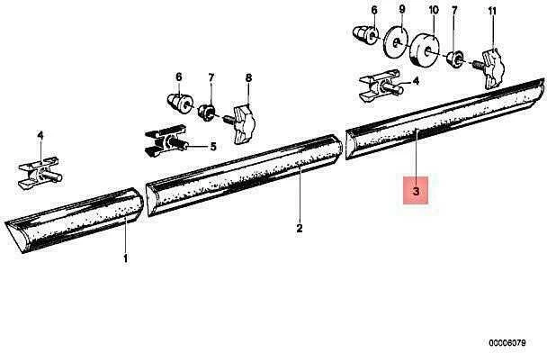 Bmw 3 E21 Galinė Šoninė Stossleiste 51131831474