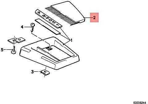 BMW 3 E30 Cabrio dangtelis 51161961732 Originalus