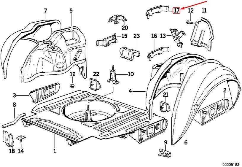 BMW 3 E30 Galinis išmetimo laikiklis 41111922407 1922407 NAUJAS ORIGINALUS