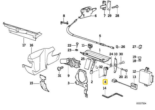 BMW 3 E30 Konvertuojamas Svoris Originalus 51258112682
