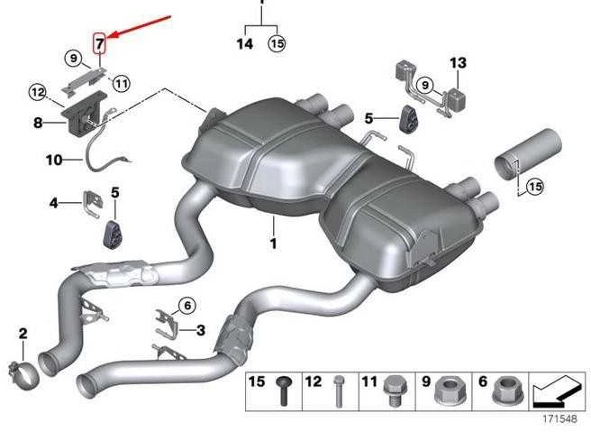 Bmw 3 E36 E46 E90 E92 E93 5 E39 Z4 E85 E86 Priedinis Guminis Stiprintuvas Originalus 18207839657