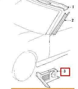 BMW 3 E36 Priekinis Kairys Sienos Danga Originalus 51438135511